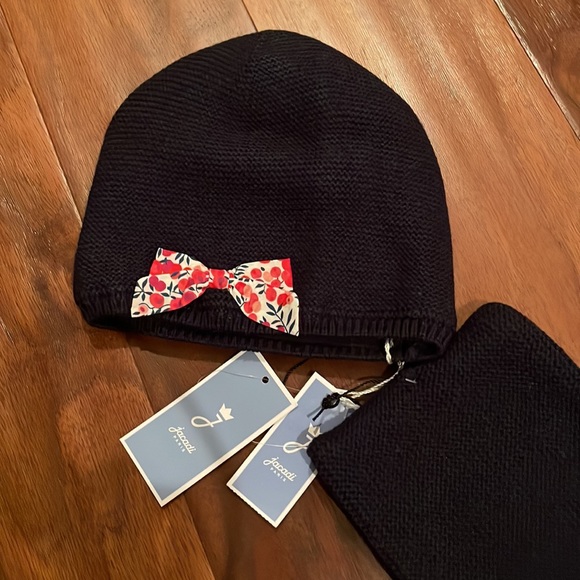 Wool Hat and Tube Scarf-Navy blue, Brand new - Picture 2 of 6